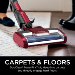 Shark HZ602 UltraLight Pet Pro Corded Stick Vacuum with PowerFins & Self-Cleaning Brushroll, Comet Red (Renewed)