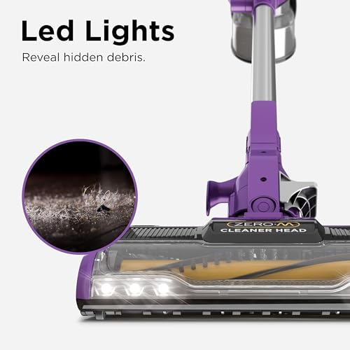 Shark ZS351 Rocket Corded Ultra-Light Vacuum with Zero-M Anti-Hair Wrap Technology, XL Dust Cup, Hand Vacuum Mode, & Swivel Steering, Plum Purple