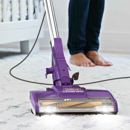 Shark ZS351 Rocket Corded Ultra-Light Vacuum with Zero-M Anti-Hair Wrap Technology, XL Dust Cup, Hand Vacuum Mode, & Swivel Steering, Plum Purple