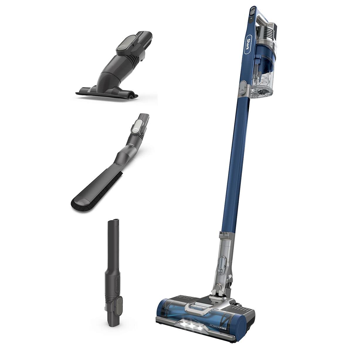 Shark IZ361H Cordless Pet Plus Stick Vacuum with Anti-Allergen Complete Seal, Blue (Renewed)