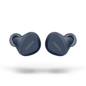 jabra elite 4 active in-ear bluetooth earbuds – true wireless earbuds with secure active fit, 4 built-in microphones, active noise cancellation and adjustable hearthrough technology – navy