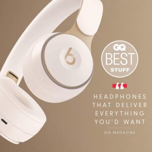 Beats Solo Pro Wireless Noise Cancelling On-Ear Headphones - Apple H1 Headphone Chip, Class 1 Bluetooth, 22 Hours of Listening Time, Built-in Microphone - Ivory