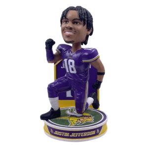 justin jefferson minnesota vikings hero series bobblehead nfl football