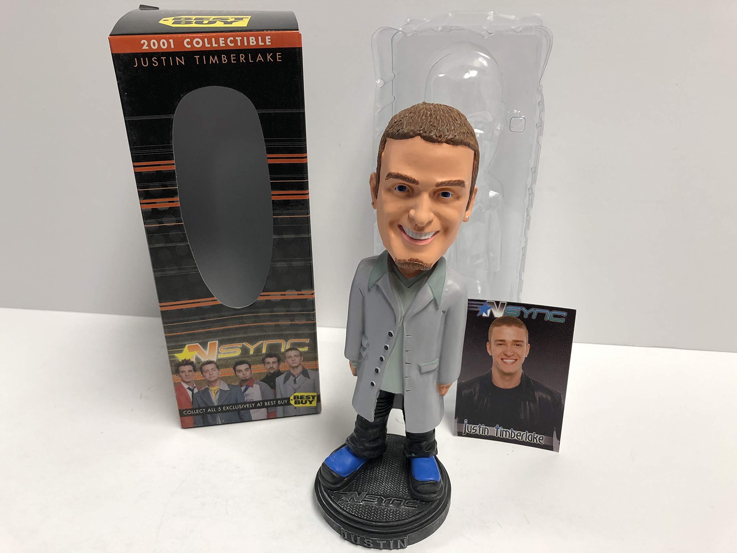 Justin Timberlake NSYNC Best BUY Promotional Bobble Bobblehead with trading card