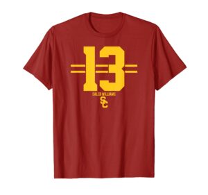 usc football: caleb williams 13 - ncaa football t-shirt