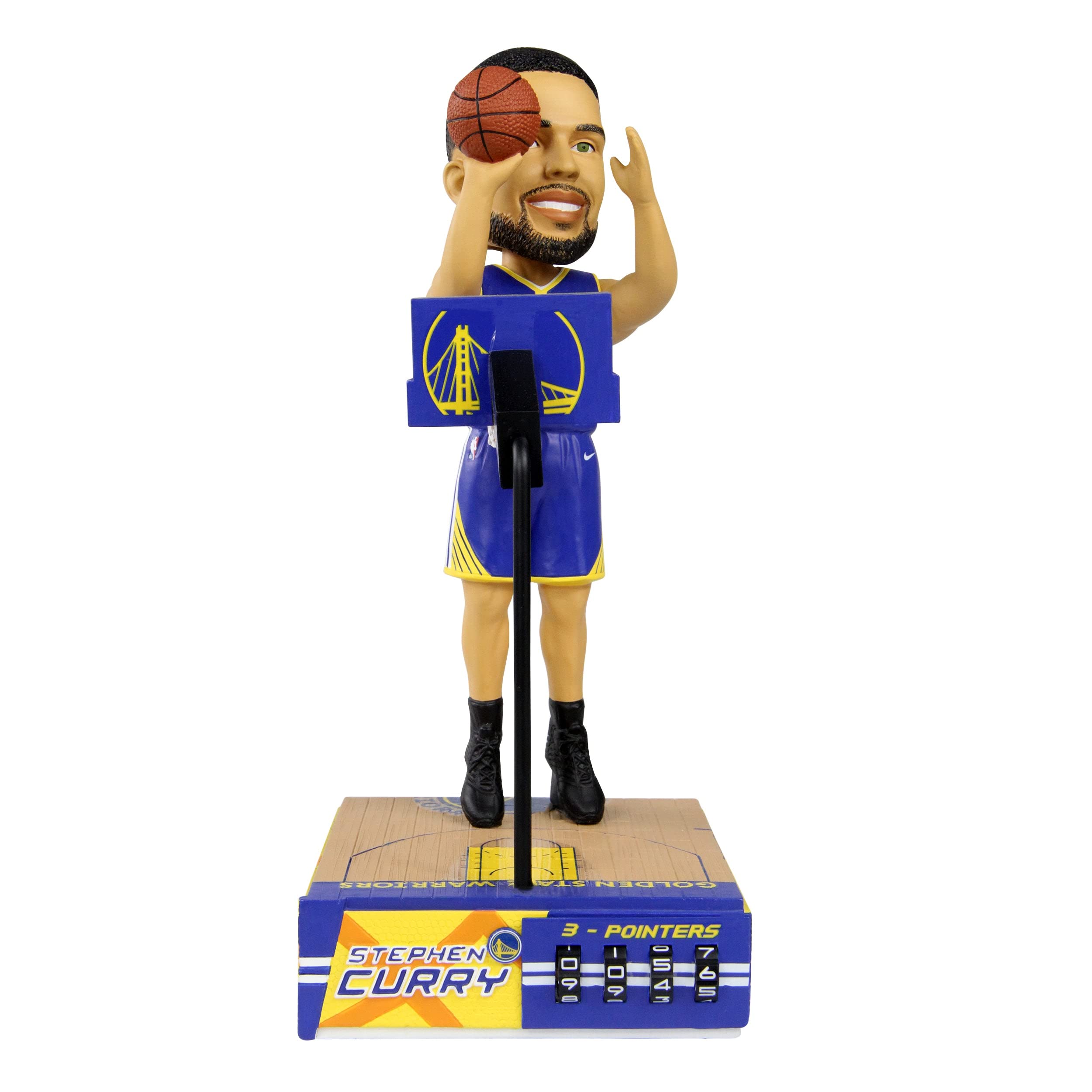 Stephen Curry Golden State Warriors Homecourt Counter Bobblehead NBA Basketball