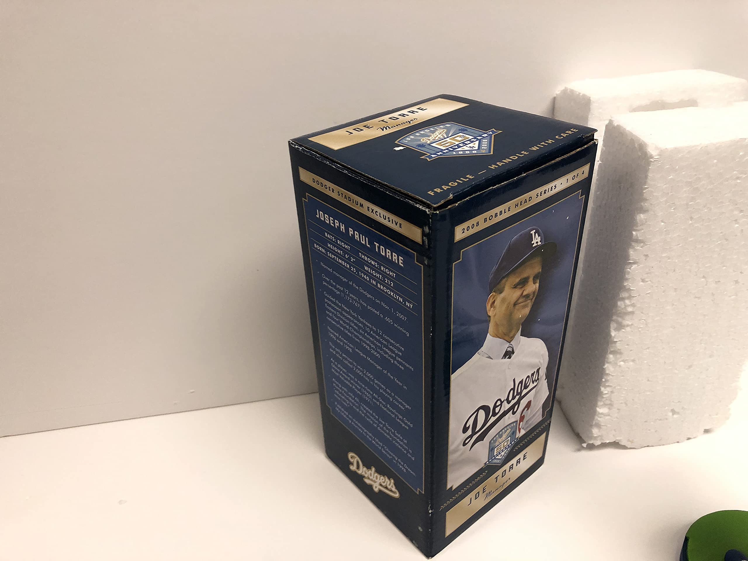 Joe Torre 2008 Los Angeles Dodgers Stadium Bobble Bobblehead SGA