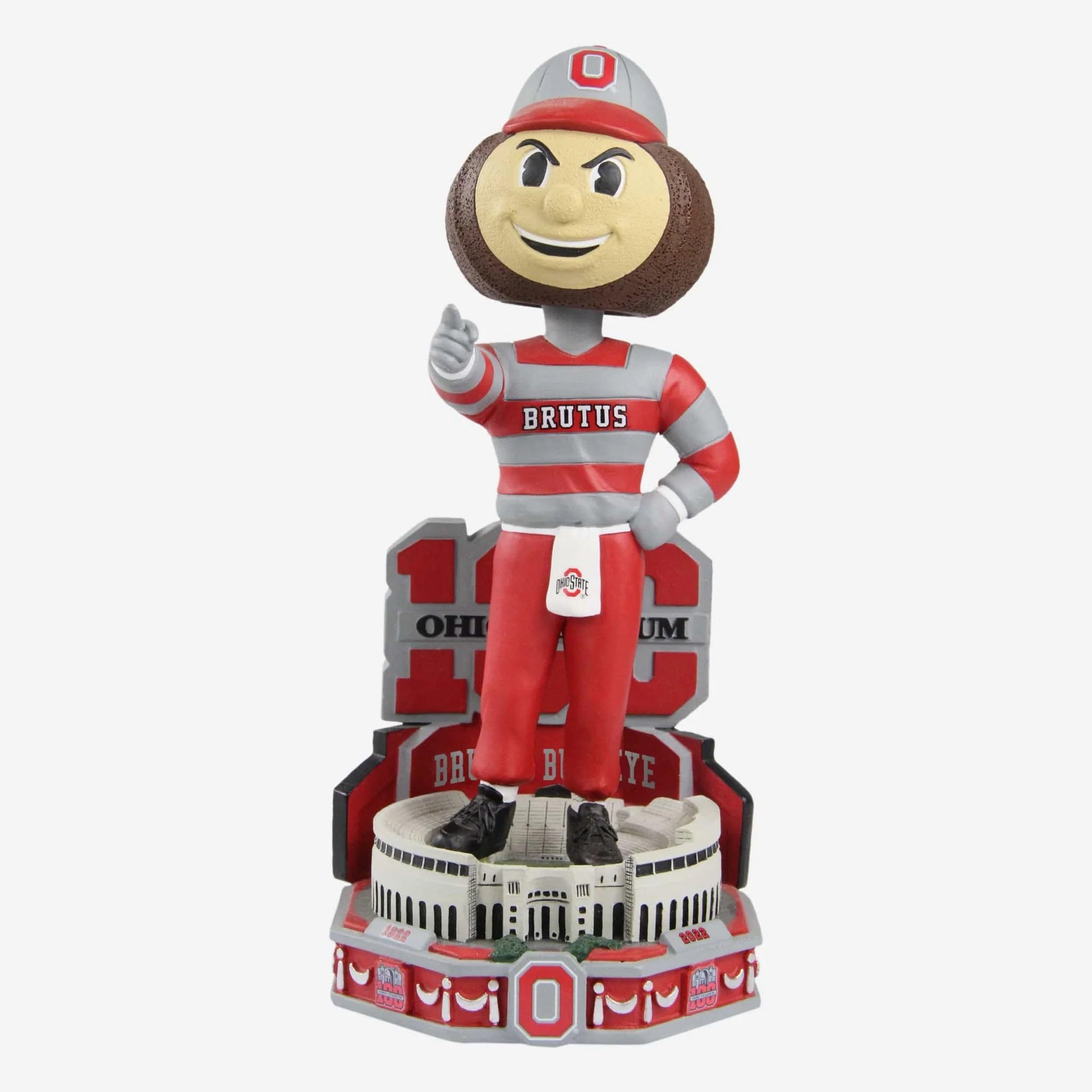 Brutus Buckeye Ohio State Buckeyes Stadium 100th Anniversary Bobblehead College