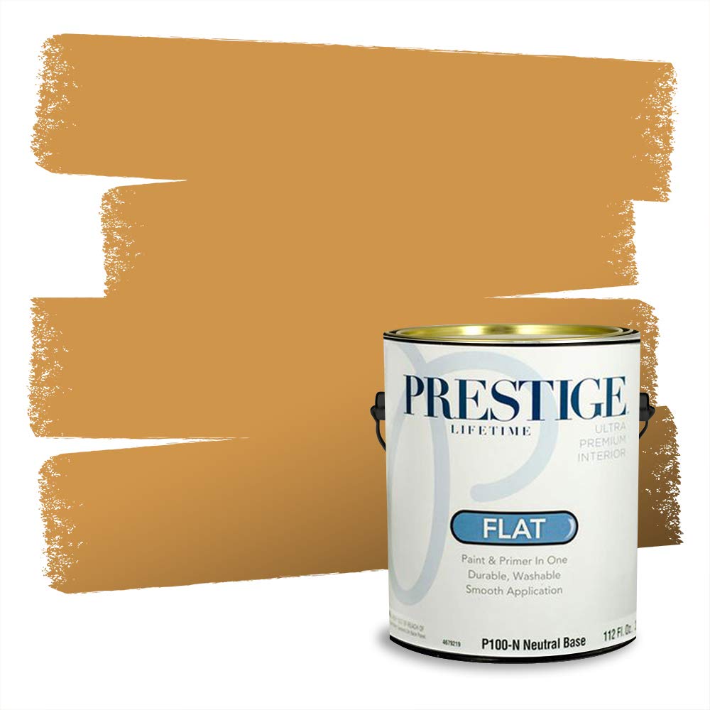 PRESTIGE Paints Interior Paint and Primer In One, 1-Gallon, Flat, Comparable Match of Valspar* Bugle Call*