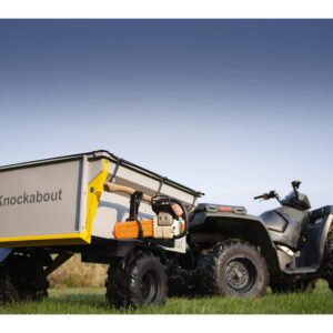 Zimmerman Knockabout Offroad ATV UTV Trailer 1,200 Pound Load Capacity, 18 Inch Wheels, 18 Cubic Feet, Dump Bed