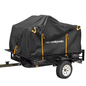 neverland waterproof atv cover windproof trailerable atv cover 300d oxford heavy duty trailer 4 wheeler cover compatible with all weather outdoor indoor protection polaris sportsman can-am yamaha,xl