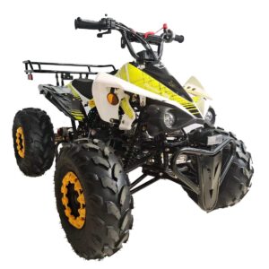 X-PRO 125cc ATV with Automatic Transmission w/Reverse, LED Headlights, Big 19"/18" Tires! (Yellow, Factory Package)