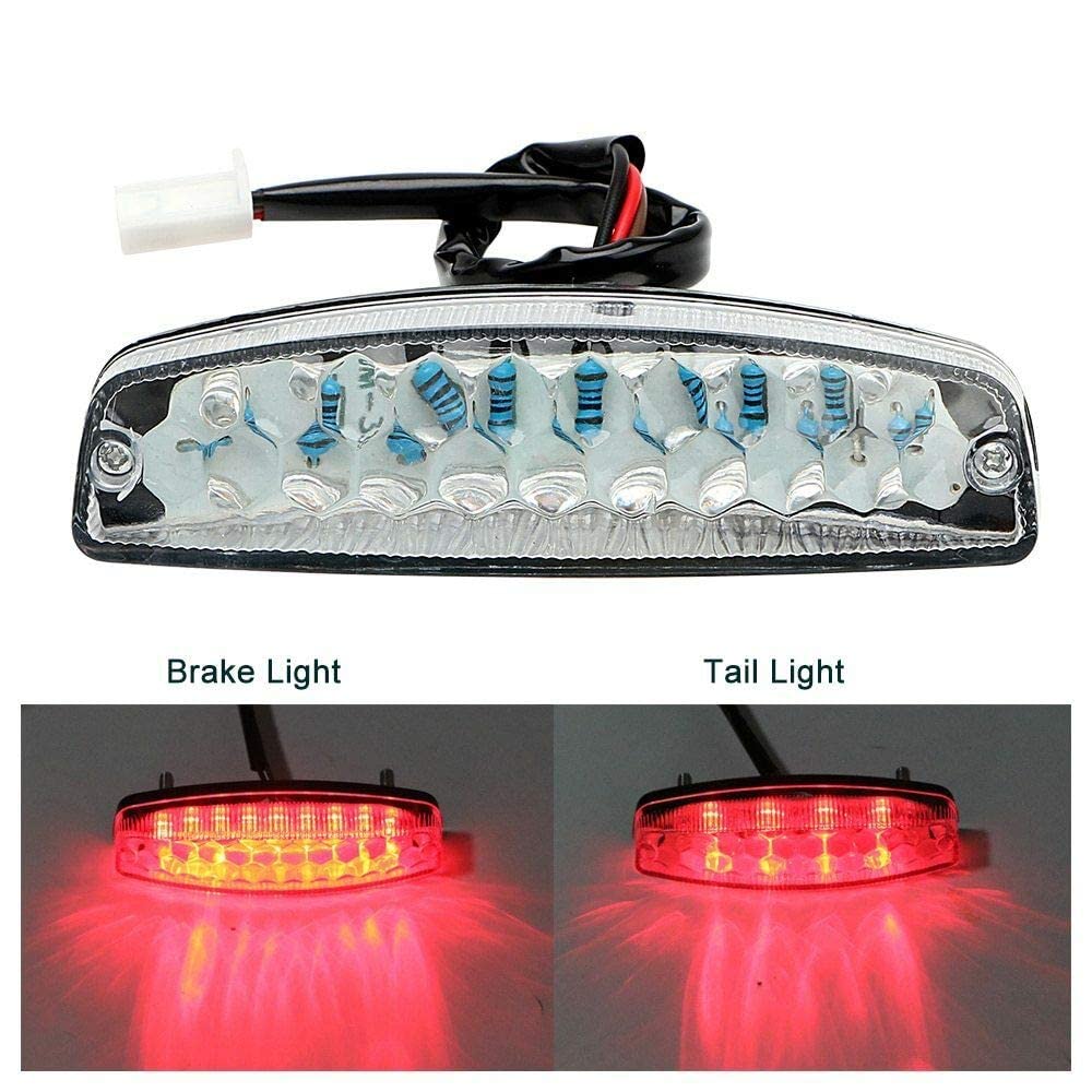 HERIS LED Rear Tail Brake Lights for 50cc 70 Cc 90cc 110cc 125cc 150cc Taotao SunL JCL Coolster Roketa Kazuma Chinese ATVs Quad Baja Jonway 4 Wheeler