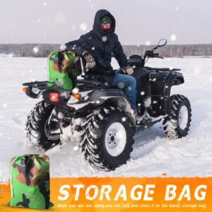 Tokept ATV Waterproof Cover, 210D All Weather Protection Quad Bike Cover from Snow, Rain or Sun, Fits up to 86 Inch 4 wheelers (Camouflage XXL)