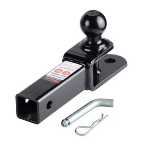 Towever 84209 2 inches ATV Receiver Hitch 3 in 1 Ball Mount with 2 inches Ball