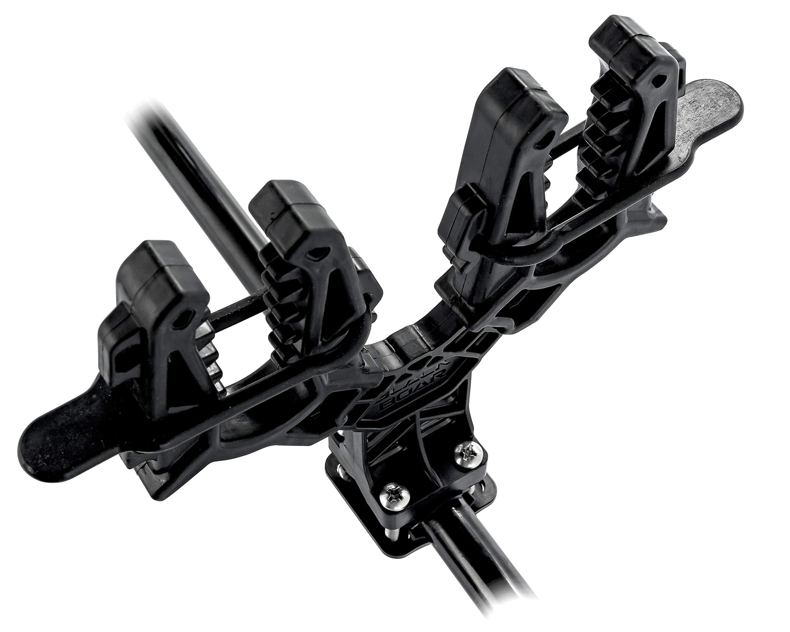 Black Boar UTV/ATV Double Gun & Tool Mount - Features Flexible Non-Marring Teeth for Better Grip - includes Rubber Base Plate Pads - Max Carry Weight of 15lbs (66030)