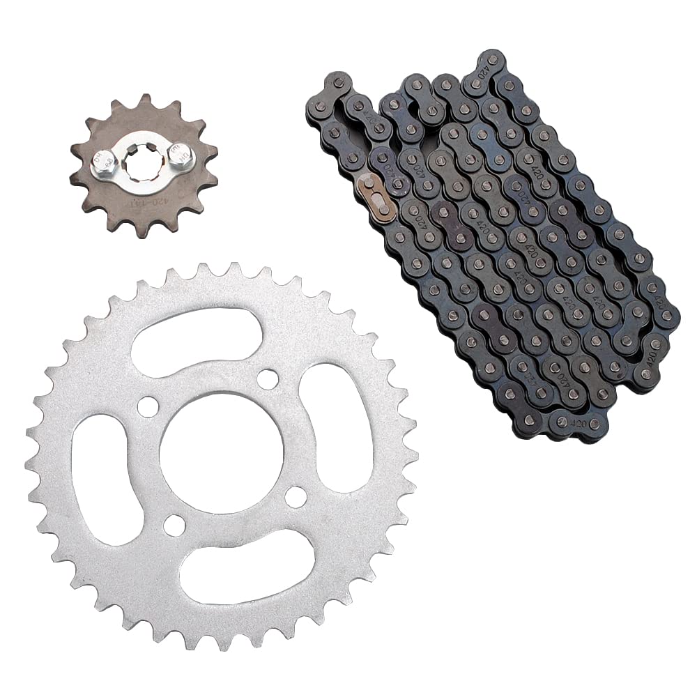 420x96 Chain 14T Front 37T Rear Sprocket Kit for The ATV 70-125CC Quad Bike Motorcycle