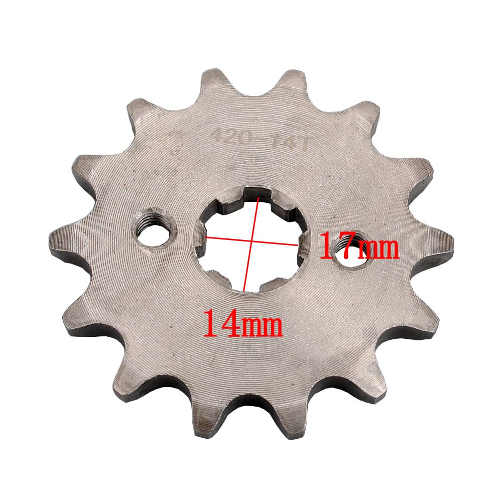 420x96 Chain 14T Front 37T Rear Sprocket Kit for The ATV 70-125CC Quad Bike Motorcycle