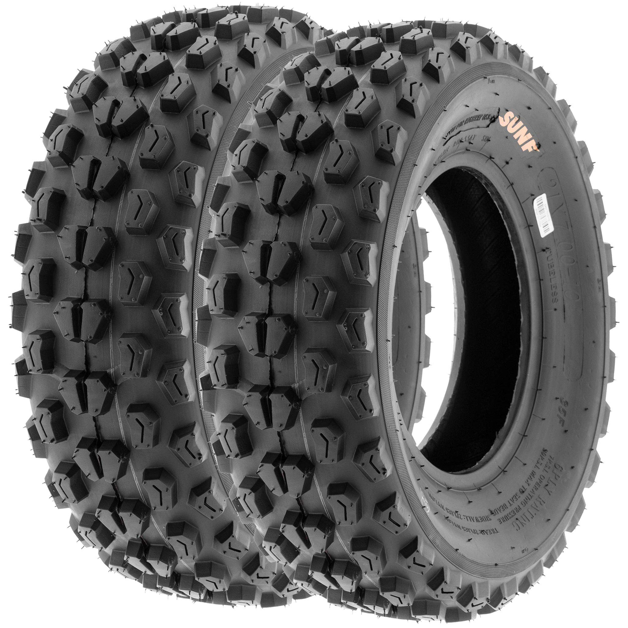 SunF A017 21x7-10 ATV/UTV XC-Sport Tires, 6-PR (Set Pair of 2)