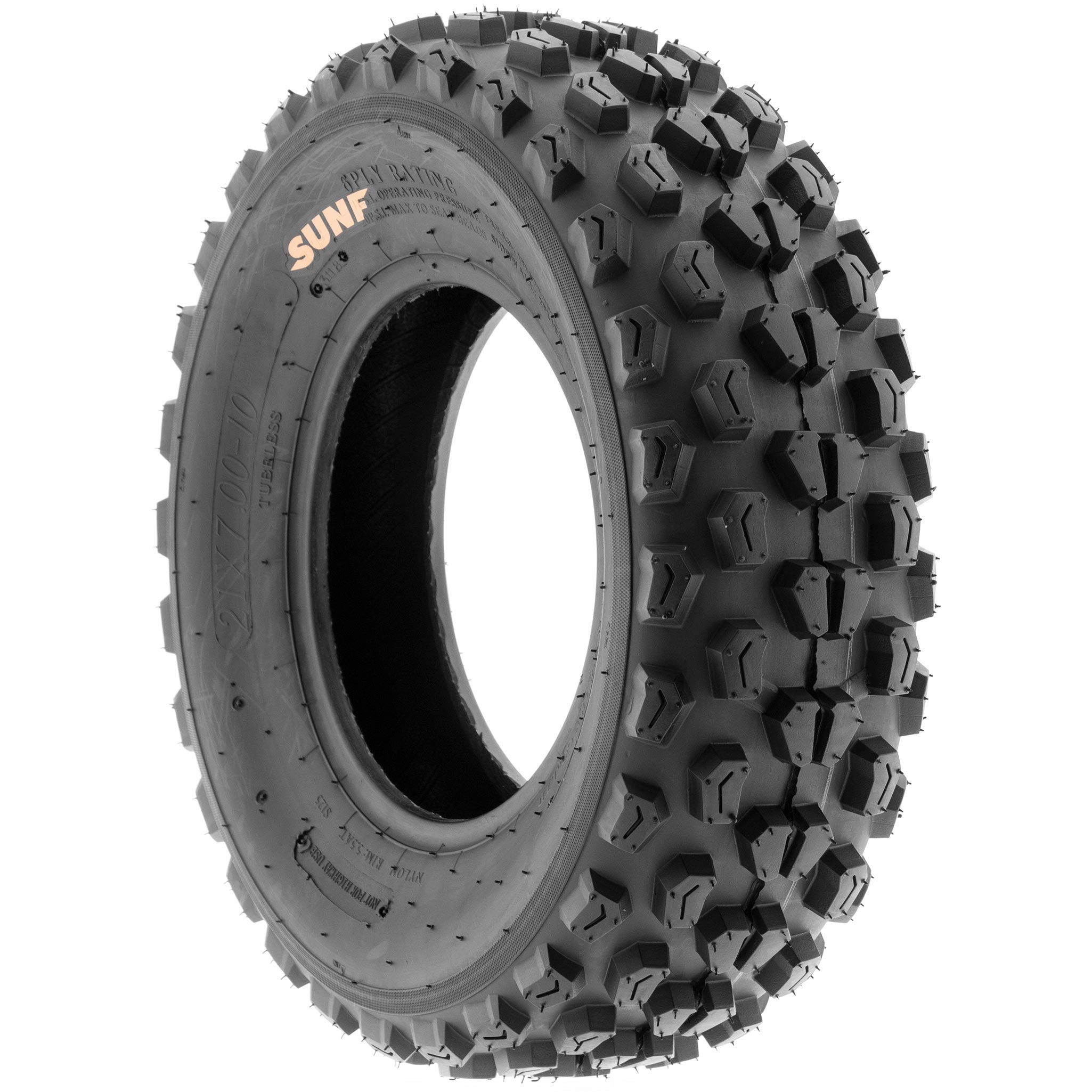 SunF A017 21x7-10 ATV/UTV XC-Sport Tires, 6-PR (Set Pair of 2)