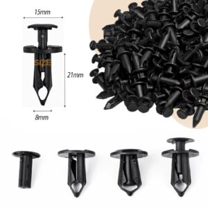 UNIGT 150pcs ATV UTV Body Fastener Rivets Push Pin Compatible with Can Am 293150089 Polaris 7661855 RZR Ranger Suzuki Kawasaki Rancher 90653-HC4-900 Plastic Fender Clips