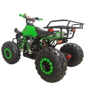 X-PRO 125cc ATV Automatic Transmission w/Reverse, LED Headlight, Big 19"/18" Tires! (Green, Factory Package)