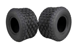 massfx sport atv tire set - two rear 20x11-9 - 4 ply rating - 1/2” tread depth - 20x11x9 (two pack)