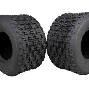 MASSFX Sport ATV Tire Set - Two Rear 20x11-9 - 4 Ply Rating - 1/2” Tread Depth - 20x11x9 (Two Pack)