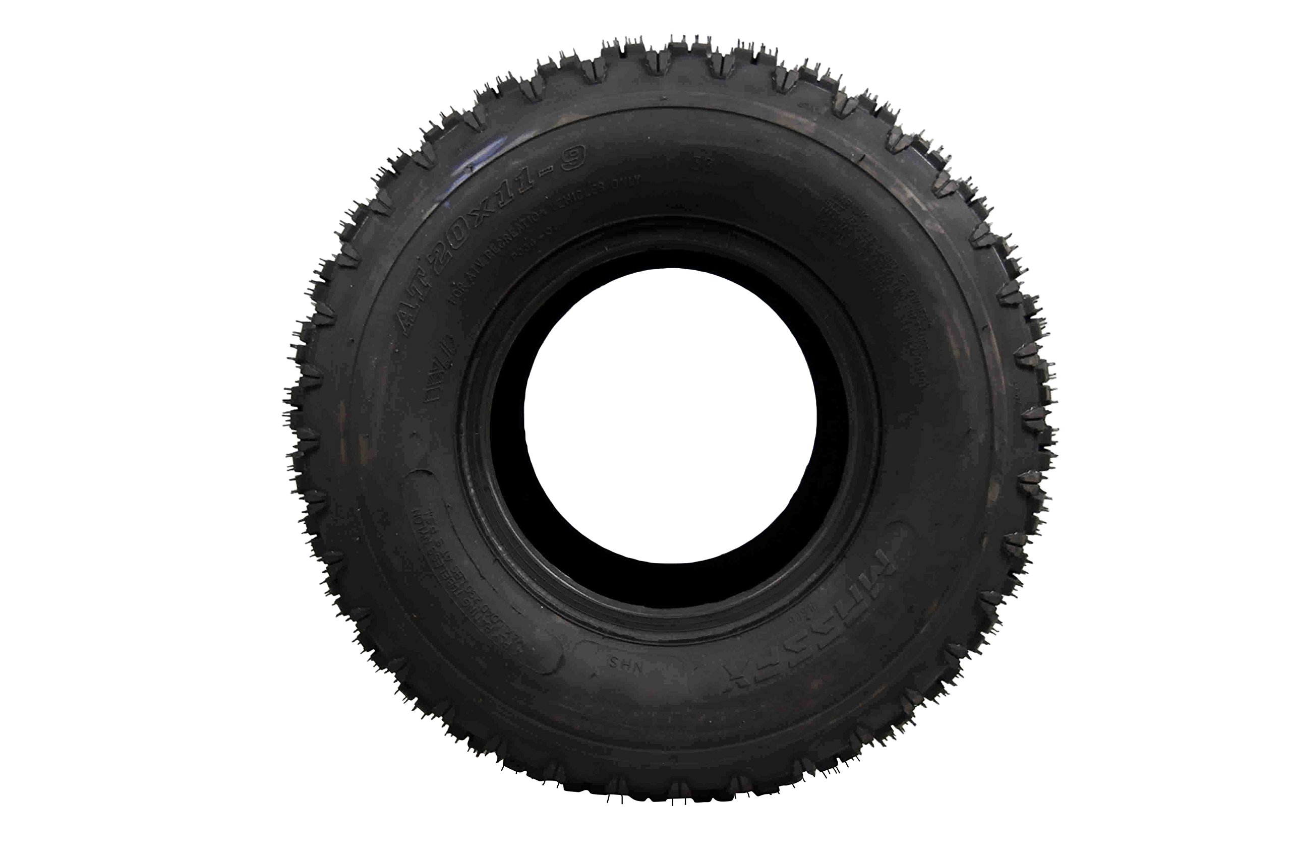 MASSFX Sport ATV Tire Set - Two Rear 20x11-9 - 4 Ply Rating - 1/2” Tread Depth - 20x11x9 (Two Pack)