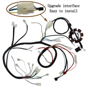 OTOHANS AUTOMOTIVE Complete Electrics Stator Coil CDI Wiring Harness with Full Copper Wire for 4-Stroke ATV QUAD 150cc-300cc
