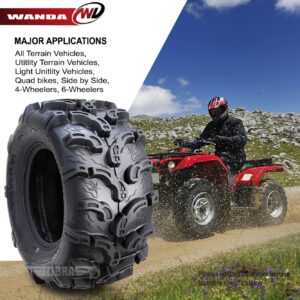 WANDA 2 Premium UTV ATV Tires 25x11-10 25x11x10 Super Mud Snow 6PR P375-10216