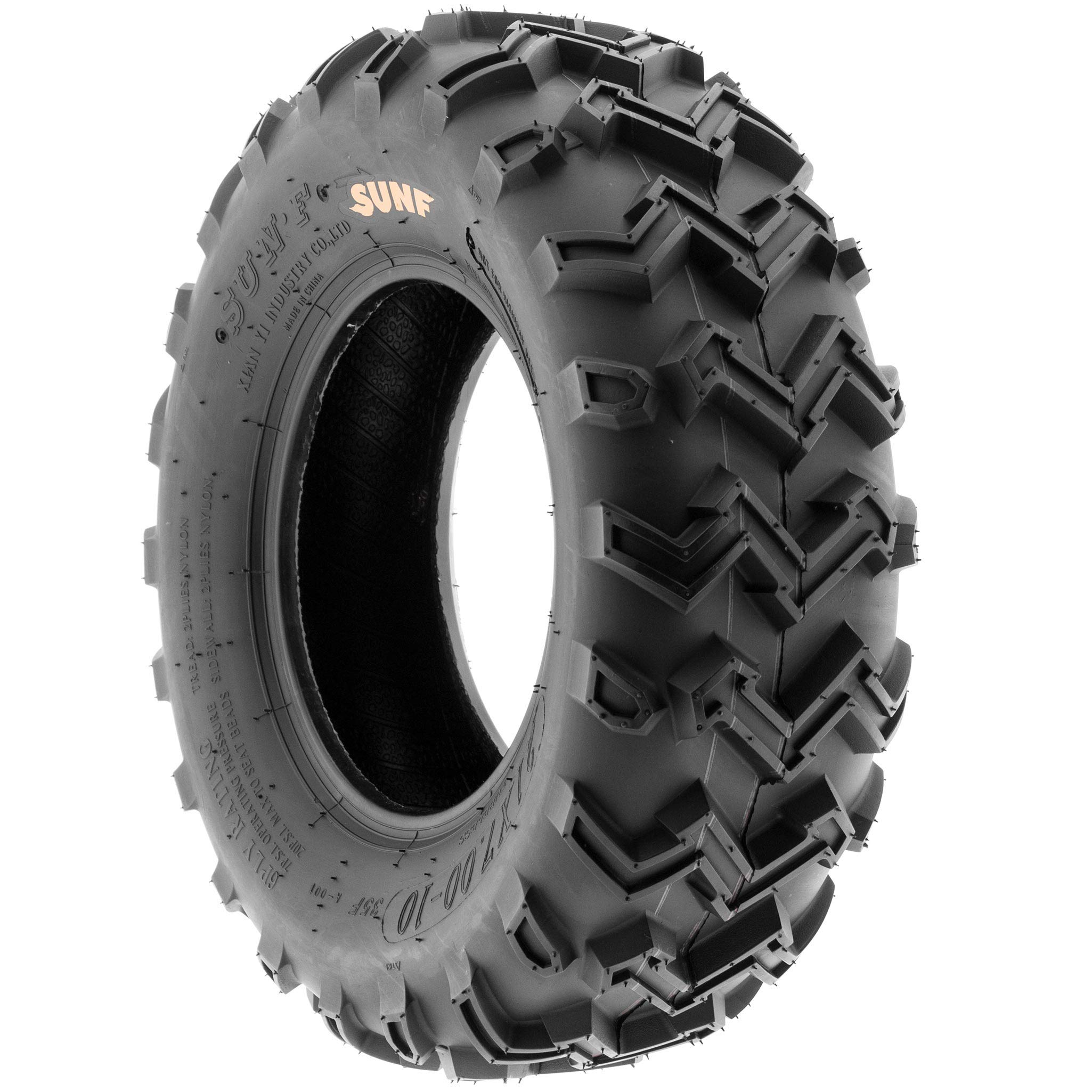 SunF 24x8-12 Off-Road ATV UTV Tires 6 Ply, (Set Pair of 2)