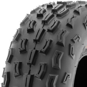 Pair of 2 SunF A029 ATV UTV 20x7-8 20x7x8 Track XC Knobby Tires, 6 PR, Tubeless