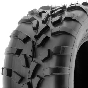 SunF 25x11-12 (25x11x12) ATV/UTV Off-Road Tire, 6PR, Directional Knobby Tread | A010