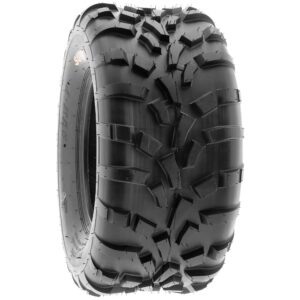 SunF 25x11-12 (25x11x12) ATV/UTV Off-Road Tire, 6PR, Directional Knobby Tread | A010