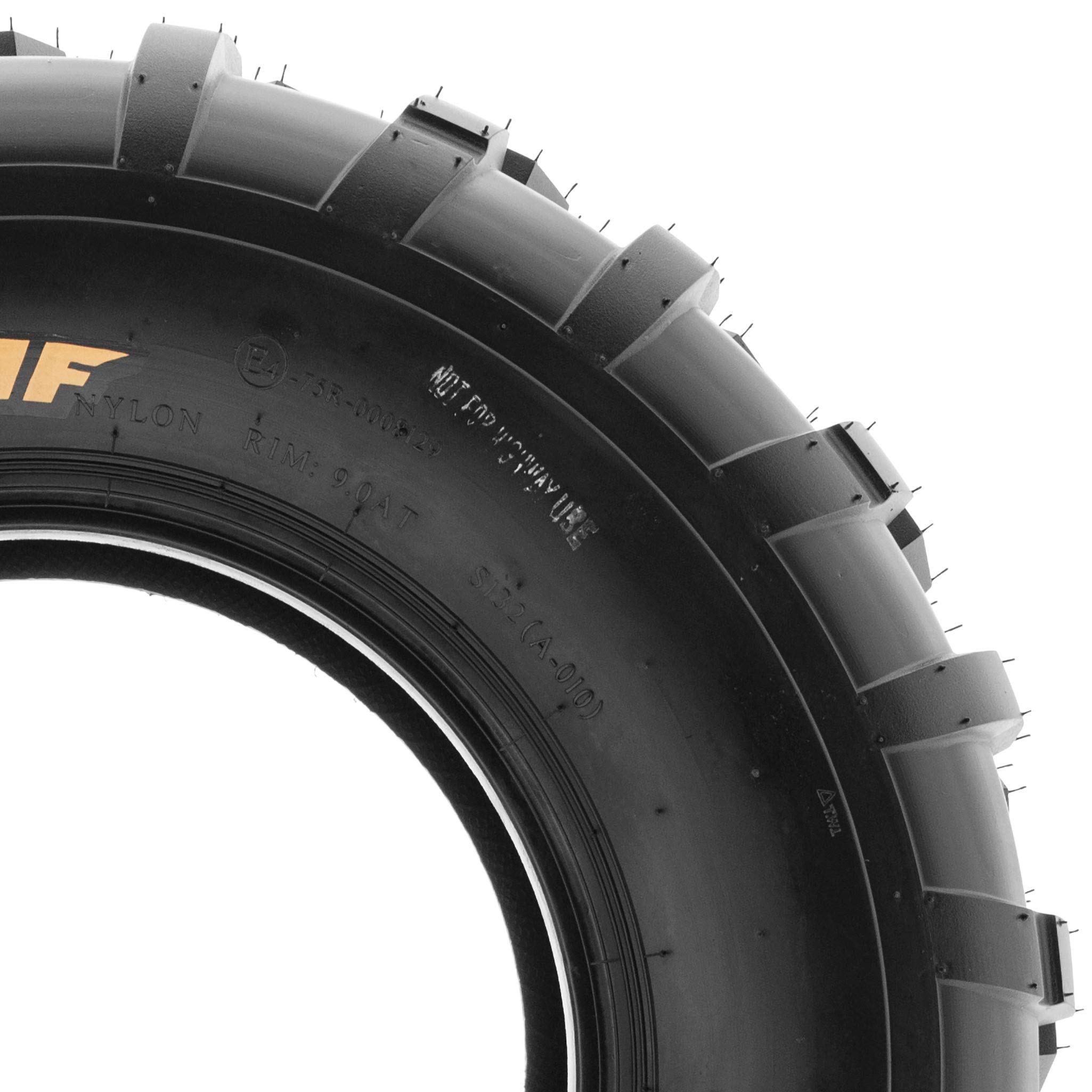 SunF 25x11-12 (25x11x12) ATV/UTV Off-Road Tire, 6PR, Directional Knobby Tread | A010