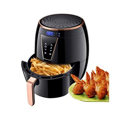 Black air fryer, low fat, high-speed heating energy, easy to clean, can be used for French fries Commemoration Day