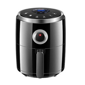 air fryer french fries machine multifunction no fuel household fries machine liquid crystal touch electric fryer (color : rosso) commemoration day (svart)