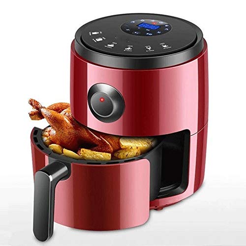 Air Fryer French Fries Machine Multifunction No Fuel Household Fries Machine Liquid Crystal Touch Electric Fryer (Color : Rosso) Commemoration Day (Svart)