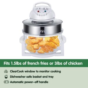 17L Air Fryer By Gagalayong, Turbo Portable Air Fryer, Infrared Convection, Electric Large Halogen Oven Countertop,Cooking 360°Heating Prepare Quick Healthy Meals, French Fries Oven Roaster