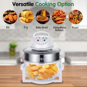 17L Air Fryer By Gagalayong, Turbo Portable Air Fryer, Infrared Convection, Electric Large Halogen Oven Countertop,Cooking 360°Heating Prepare Quick Healthy Meals, French Fries Oven Roaster