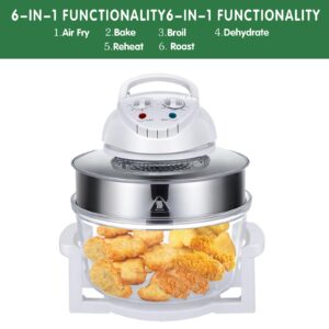 17L Air Fryer By Gagalayong, Turbo Portable Air Fryer, Infrared Convection, Electric Large Halogen Oven Countertop,Cooking 360°Heating Prepare Quick Healthy Meals, French Fries Oven Roaster