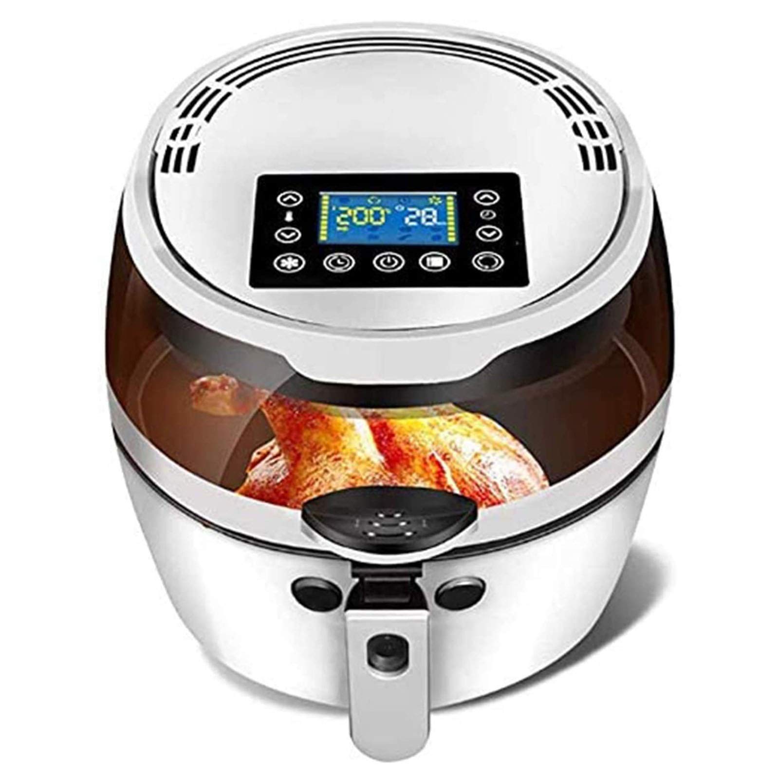 Air Fryer Oven Stove French Fries Machine 8 Liters Oil-Free Air Healthy Fryer Household Automatic Stir Fry Multi-Function Fries Machine Oven Electric Fryer, Adjustable Temperature Contr