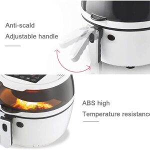 Air Fryer Oven Stove French Fries Machine 8 Liters Oil-Free Air Healthy Fryer Household Automatic Stir Fry Multi-Function Fries Machine Oven Electric Fryer, Adjustable Temperature Contr