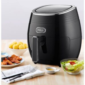 Touch Screen Air Fryer, Home Oil-Free Electric Fryer Oven, 2022 French Fries & Roaste (Color : Black, Size : 336 * 273 * 309mm) Commemoration Day