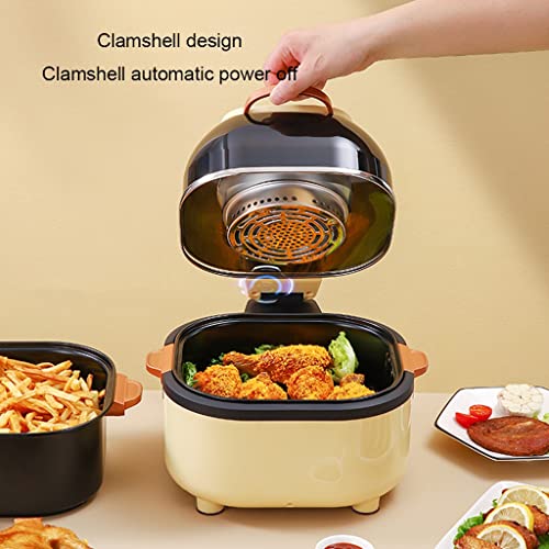 ELEdvb Air Fryer Household Multifunctional Fryer 6L Large Capacity air Fryer air Fryer Oil-Free French Fries Maker (Yellow 30 * 31 * 26cm) (Yellow 30 * 31 * 26cm) (Yellow 30 * 31 * 26cm)