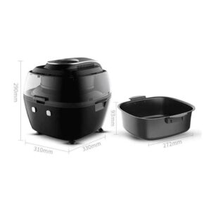 Black Air Fryer, No Frying, Hot Air Circulation, Easy To Clean, Can Be Used For French Fries Or Other Commemoration Day