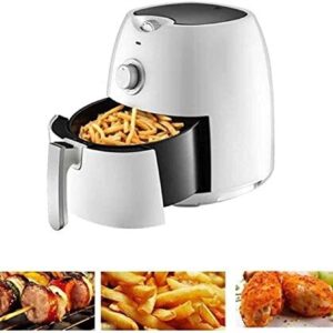 Air Fryer for Home Use 4.5L Electric Fryer LED Touch Screen Oven French Fries Machine Double Pot Large Capacity with Timing Function White Every Family