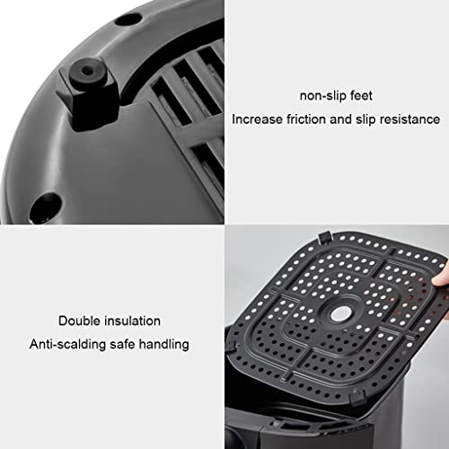 Air fryer integrated household oven multi-function large-capacity fryer automatic fryer-free French fries electric fryer (Black 26 * 29 * 32cm) (Black 26 * 29 * 32cm) (Black 26 * 29 * 32cm)