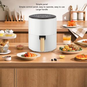 6L Electric Fryer Oven Cooker, Oilless Electric Cooker, Circular Heating Oil Fryers with Touch Screen Intelligent Temperature Control for Fried Chicken French Fries for Home